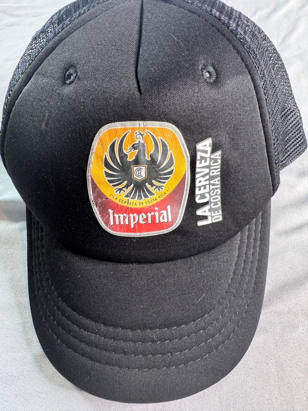 Imperial Cerveza Costa Rica Beer Trucker Hat Black Mesh Snapback Breweriana
